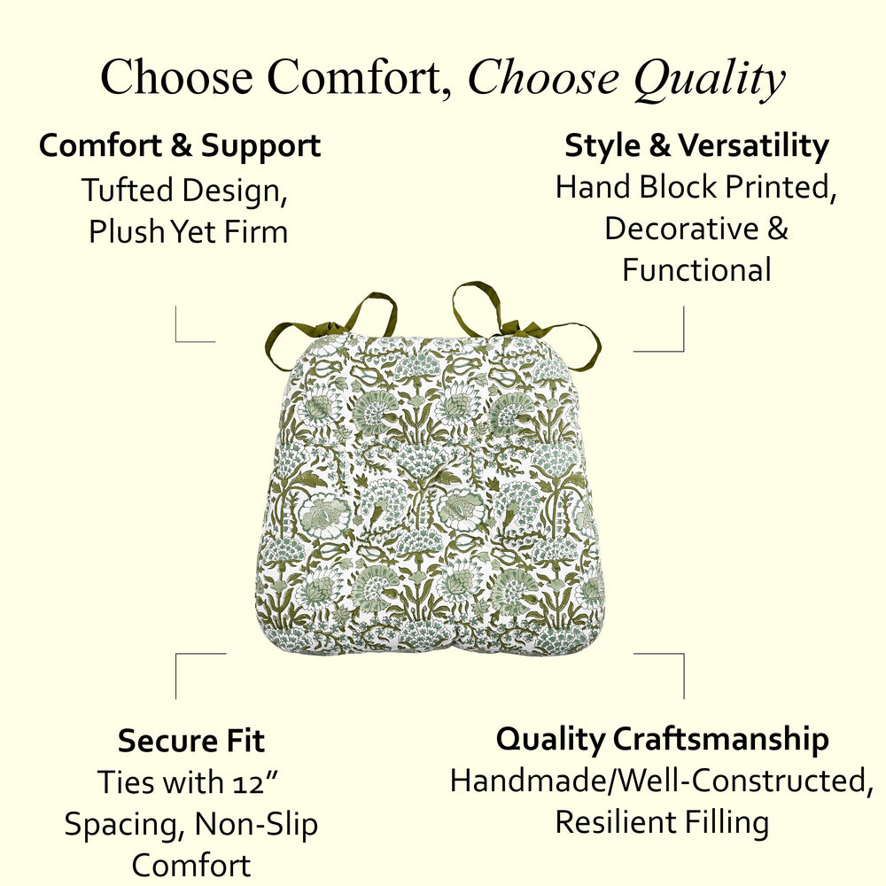 Chair Cushions - Agate Green
