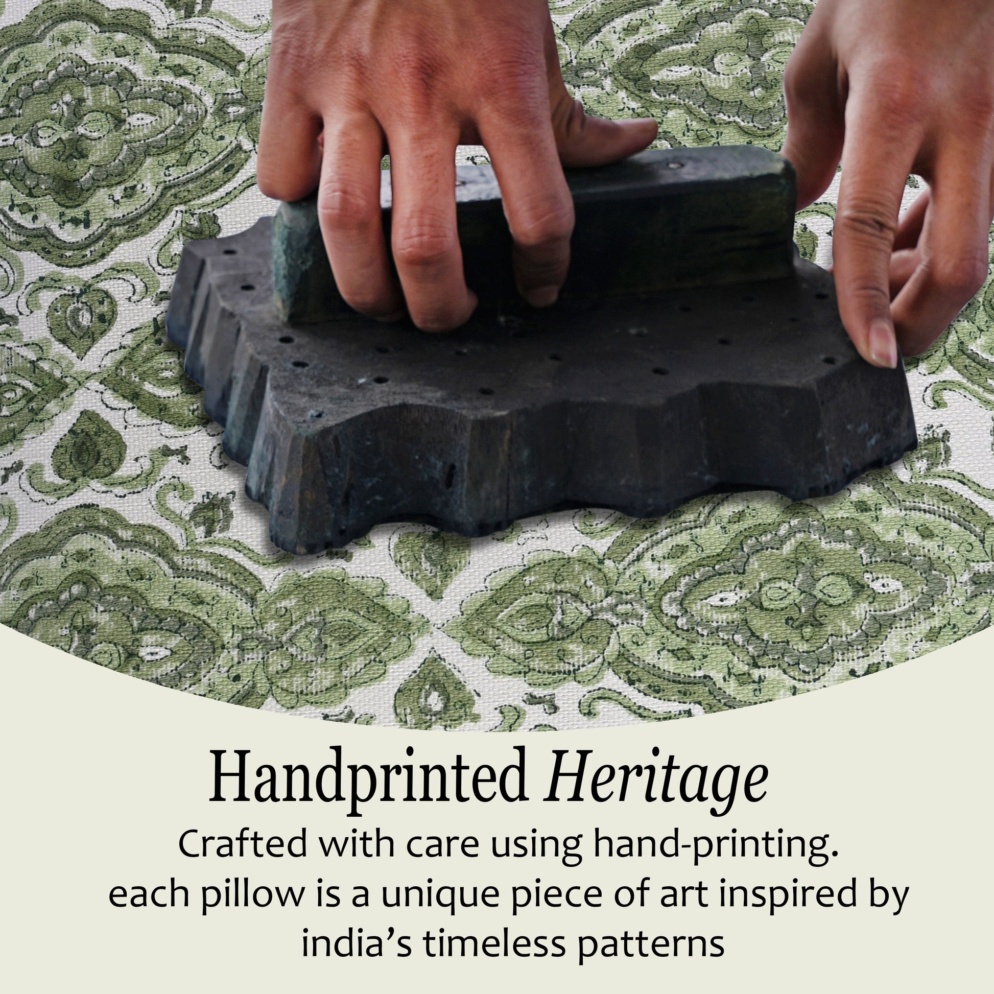 Boho Cotton Pillow Covers - Laurel Green (Set of 2)