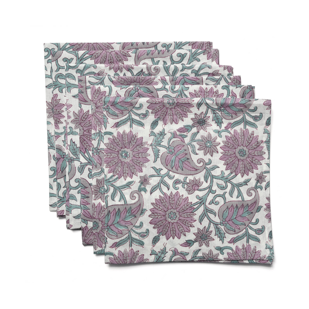 Cotton Cloth Napkins - Lavender