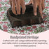 Red Garnet 100% Cotton Tablecloth on Farmhouse Table