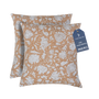 Decorative cotton pillow covers featuring reversible print and bohemian charm

