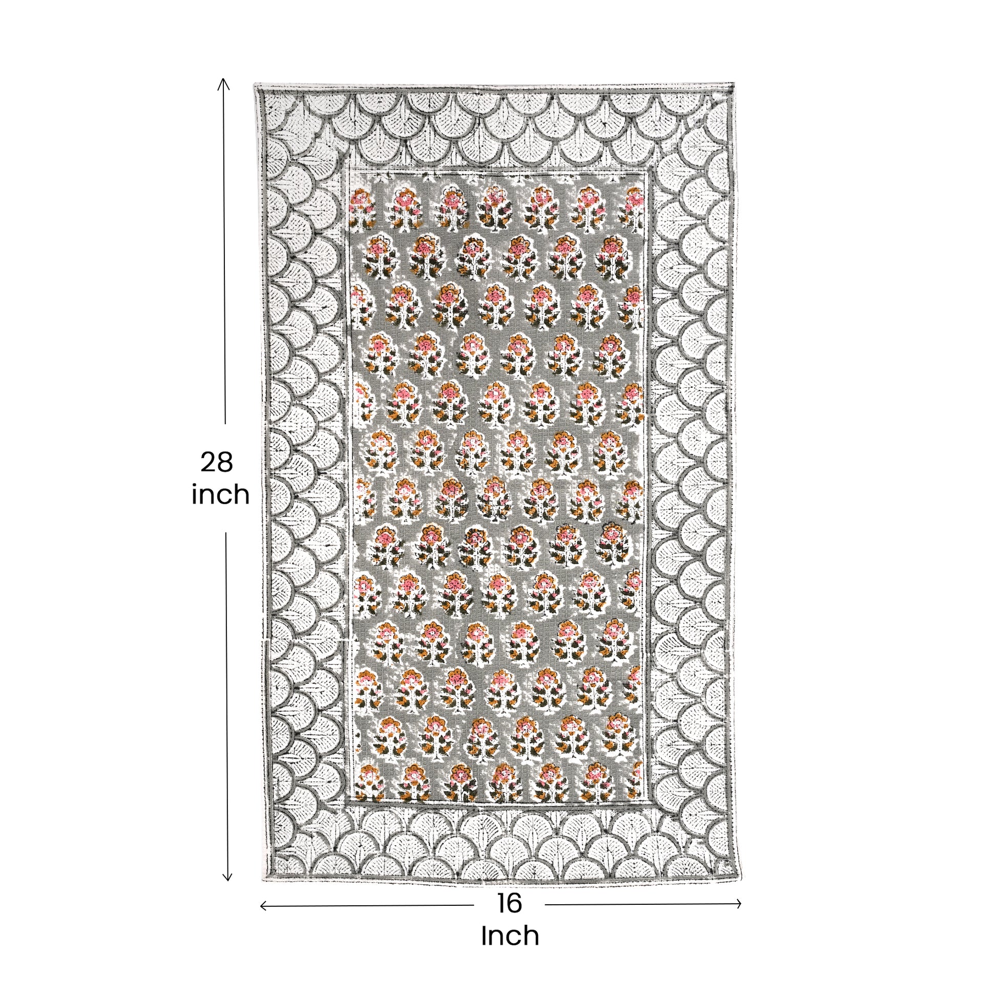 Hand Block Printed Waffle Kitchen Towels – Labra Gray