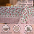 Red Garnet 100% Cotton Tablecloth on Farmhouse Table