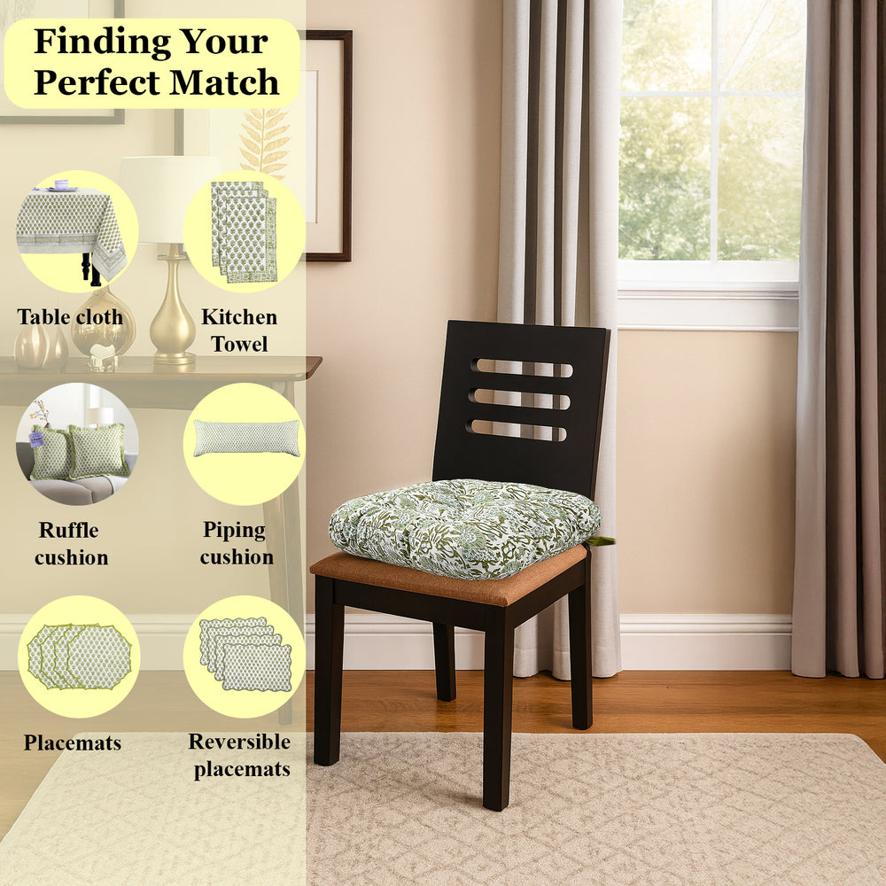 Chair Cushions - Agate Green
