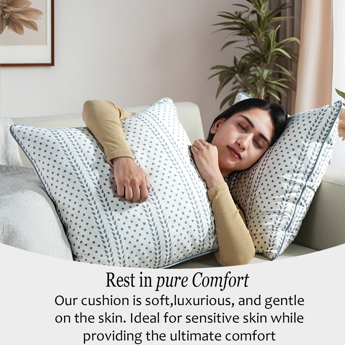 Piping Throw Pillow Covers - Misty Grey Trelis (Set of 2)