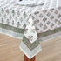 Forest Green Cotton Tablecloth for Dinner Table