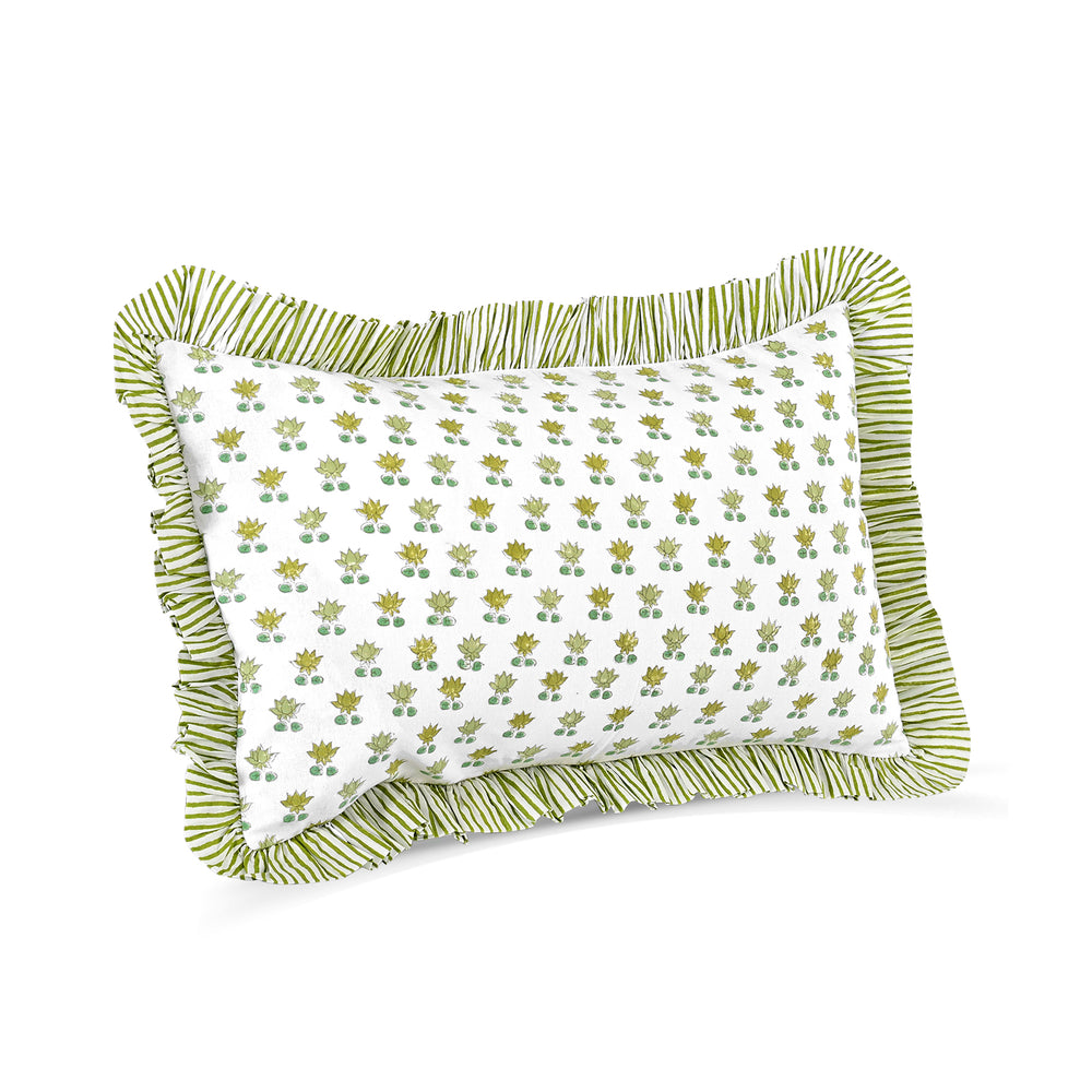Ruffle Throw Pillow Covers - Lotus Meadow