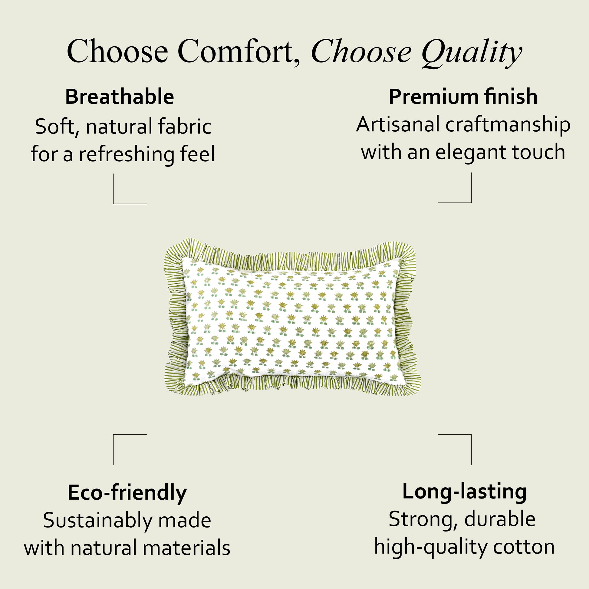 Ruffle Throw Pillow Covers - Rosette Bloom