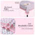 Pink Sapphire Cotton Tablecloth on Farmhouse Kitchen Table