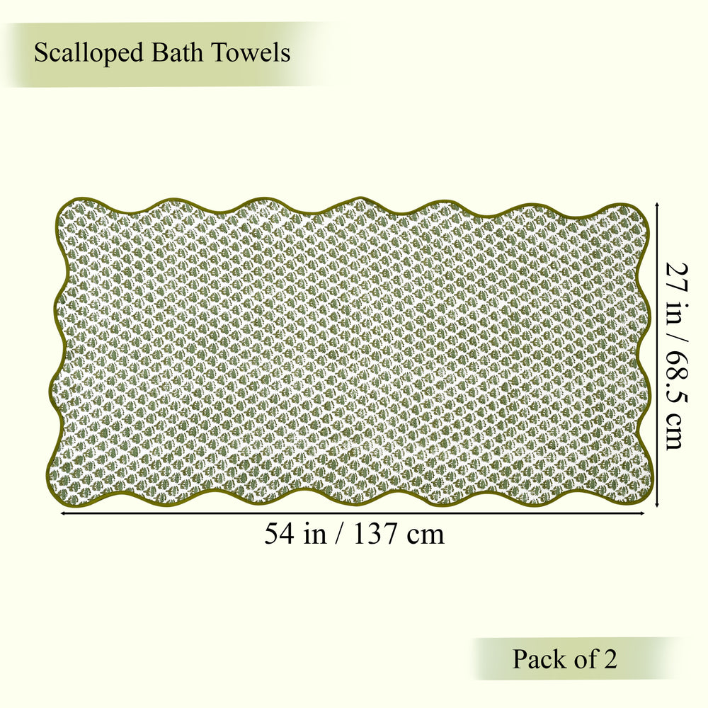 Bath Towel - Emerald Green (pack of 2)