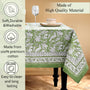 Olive Green Cotton Tablecloth on Kitchen Table
