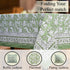 Olive Green Cotton Tablecloth on Kitchen Table