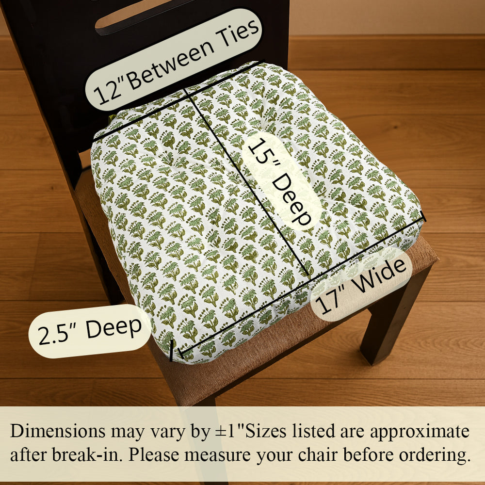 Chair Cushions - Emerald Green