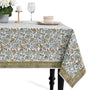 blue and green floral 100% cotton tablecloth
