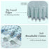 blue floral 100% cotton breathable round tablecloth