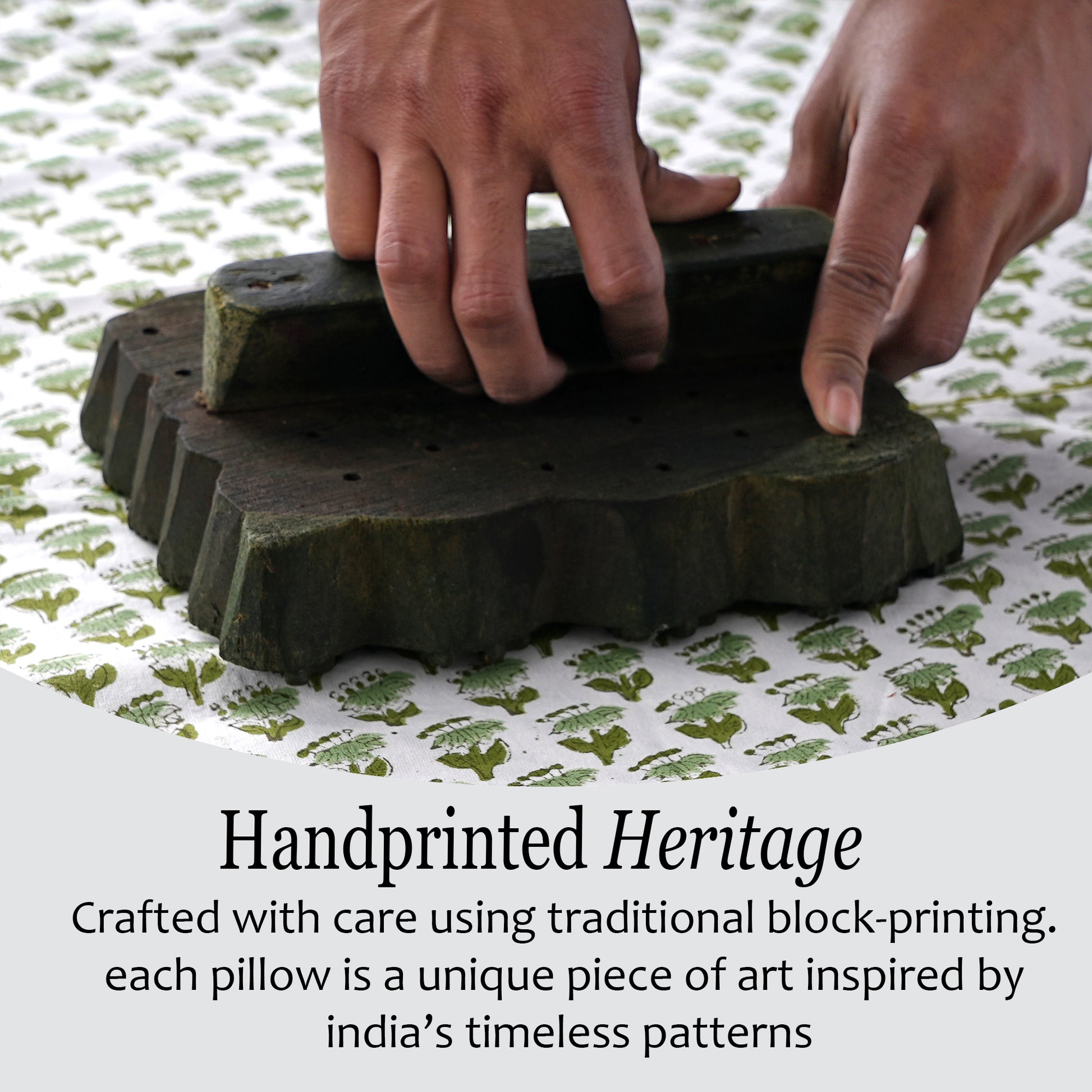 Cotton Piping Sham Cover - Emerald Green