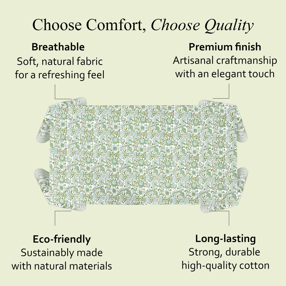Agate Green Tablecloth for Dining Table