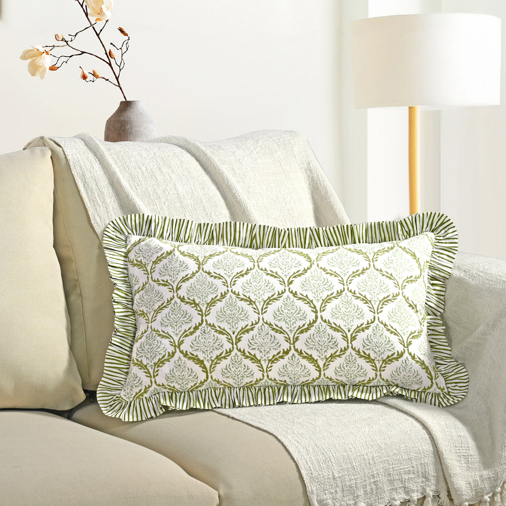 Ruffle Throw Pillow Covers - Fern Regal