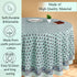 blue floral 100% cotton breathable round tablecloth