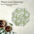 Neutral green cotton placemat for timeless table settings