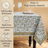 blue and green floral 100% cotton tablecloth