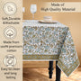 blue and green floral 100% cotton tablecloth