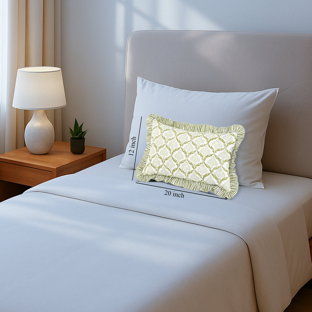 Ruffle Throw Pillow Covers - Fern Regal