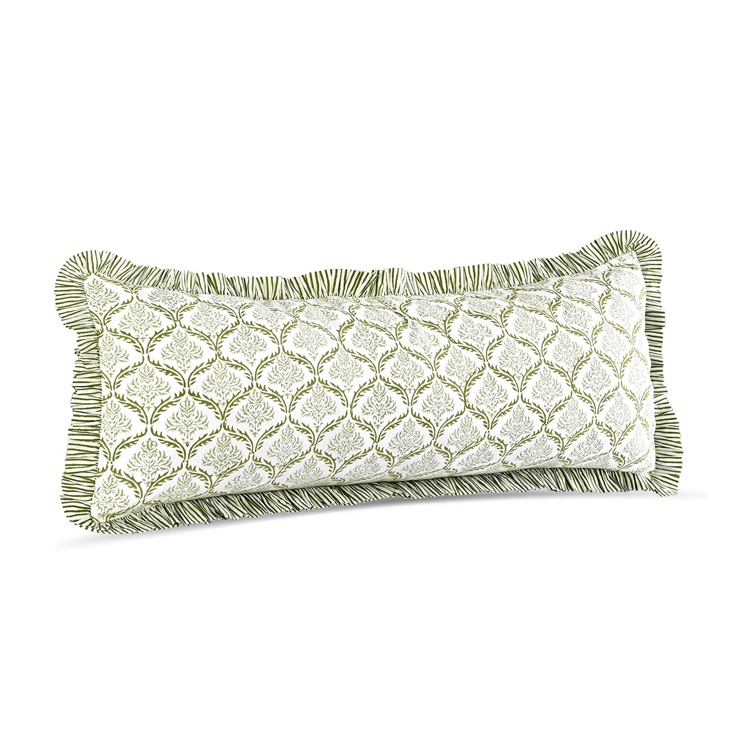Cotton Ruffle Sham Cover - Fern Regal