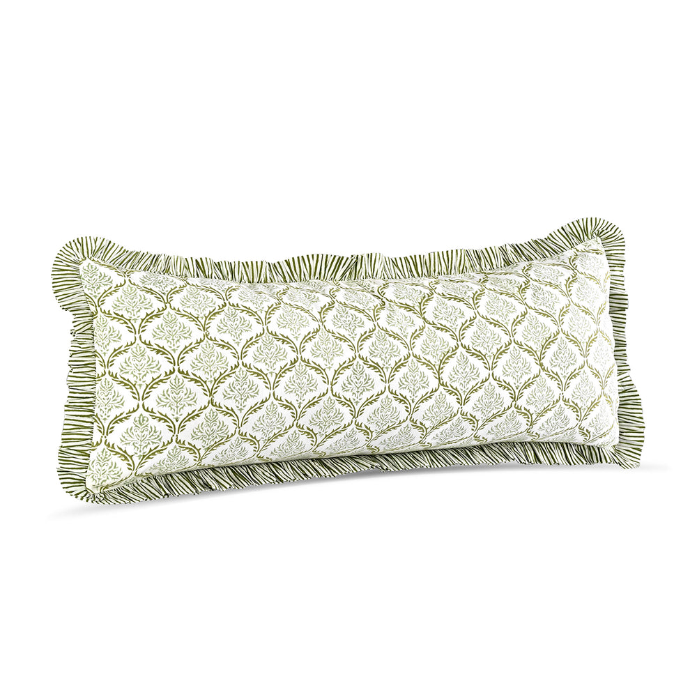 Cotton Ruffle Sham Cover - Fern Regal