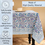 Indigo Blue 100% Cotton Tablecloth on Grand Millennial Table features handmade, indian block printing, machine washable