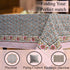 pink floral Cotton Tablecloth on Kitchen Table