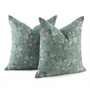 Elegant boho cotton pillows with handcrafted block print design