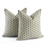 Decorative cotton pillow covers featuring reversible print and bohemian charm

