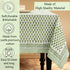 floral green 100% cotton breathable tablecloth