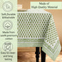 floral green 100% cotton breathable tablecloth