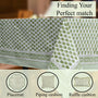 floral green 100% cotton breathable tablecloth