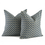 Reversible boho pillow covers with double-sided print design