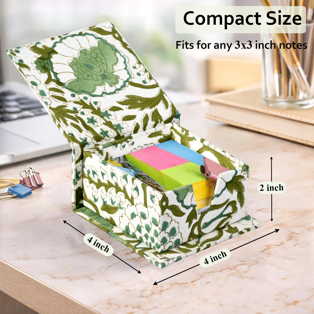 Desk Organizer Sticky Note Holder - Agate Green