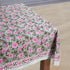 Pink Tourmaline Cotton Tablecloth on Kitchen Dining Table