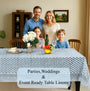 Apatite Blue Tablecloth for Dining Table
