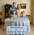 blue and white floral indian 100% cotton breathable round tablecloth