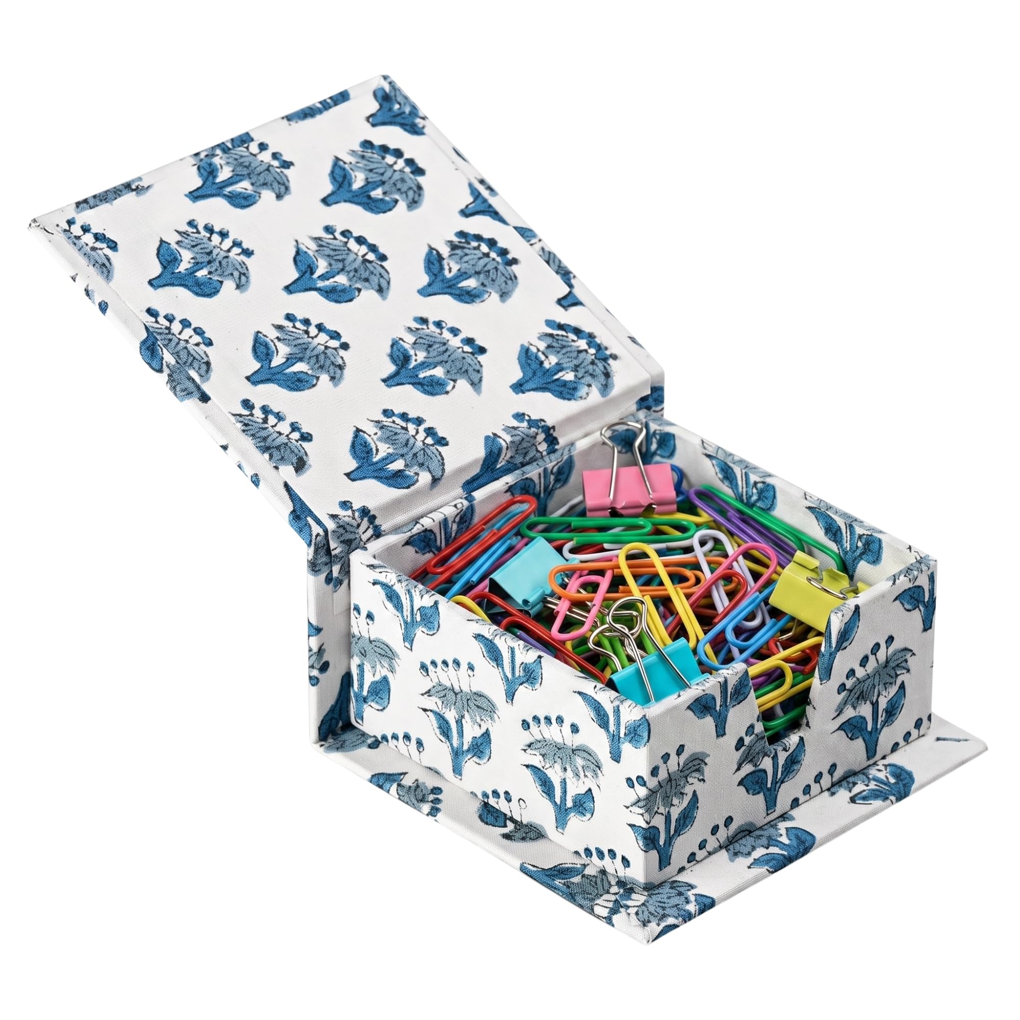 Desk Organizer Sticky Note Holder - Apatite Blue