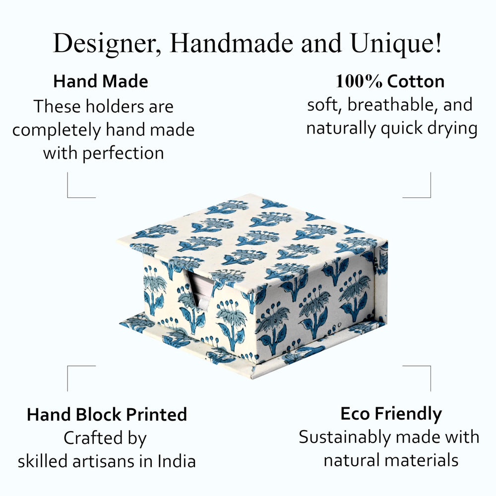 Desk Organizer Sticky Note Holder - Apatite Blue