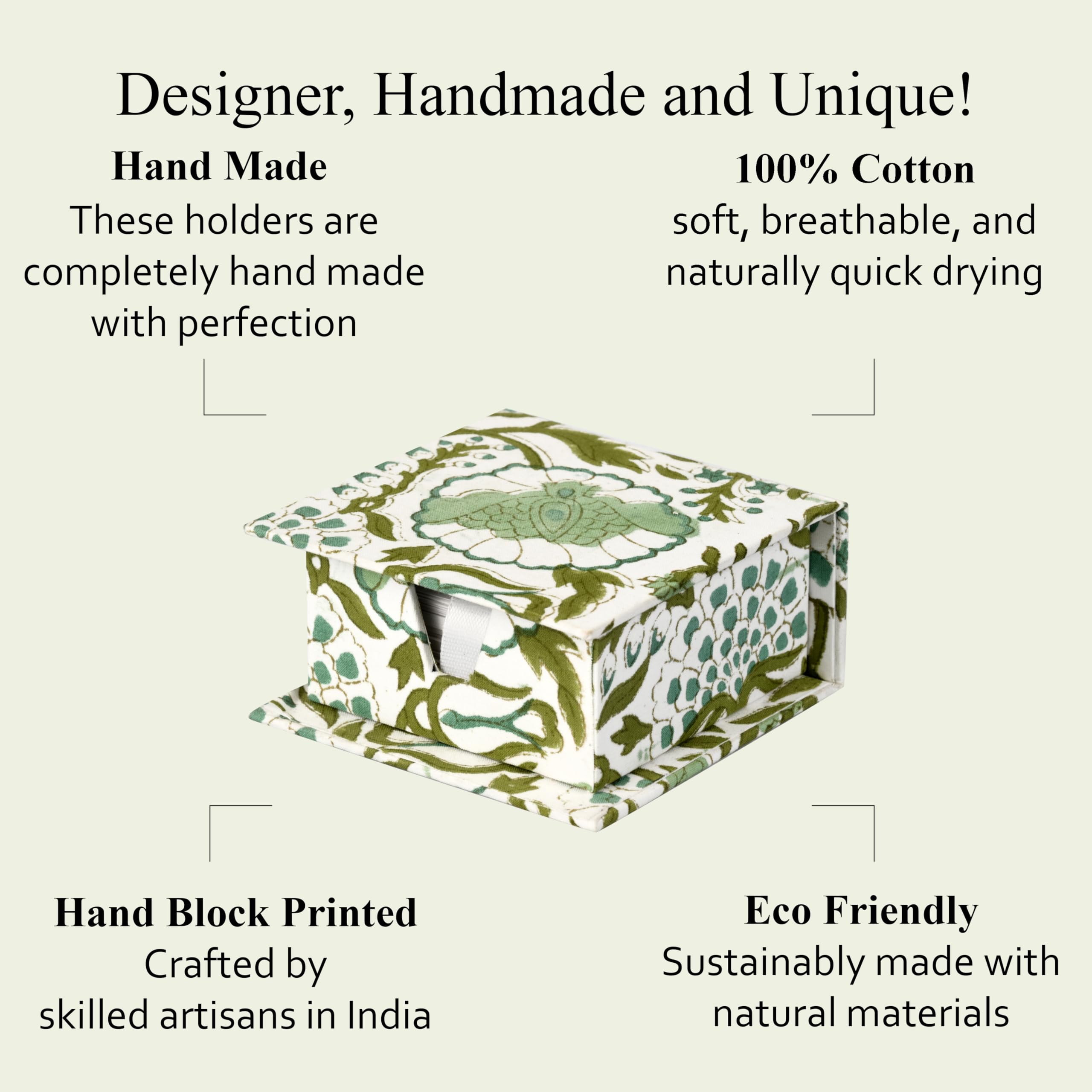 Desk Organizer Sticky Note Holder - Agate Green