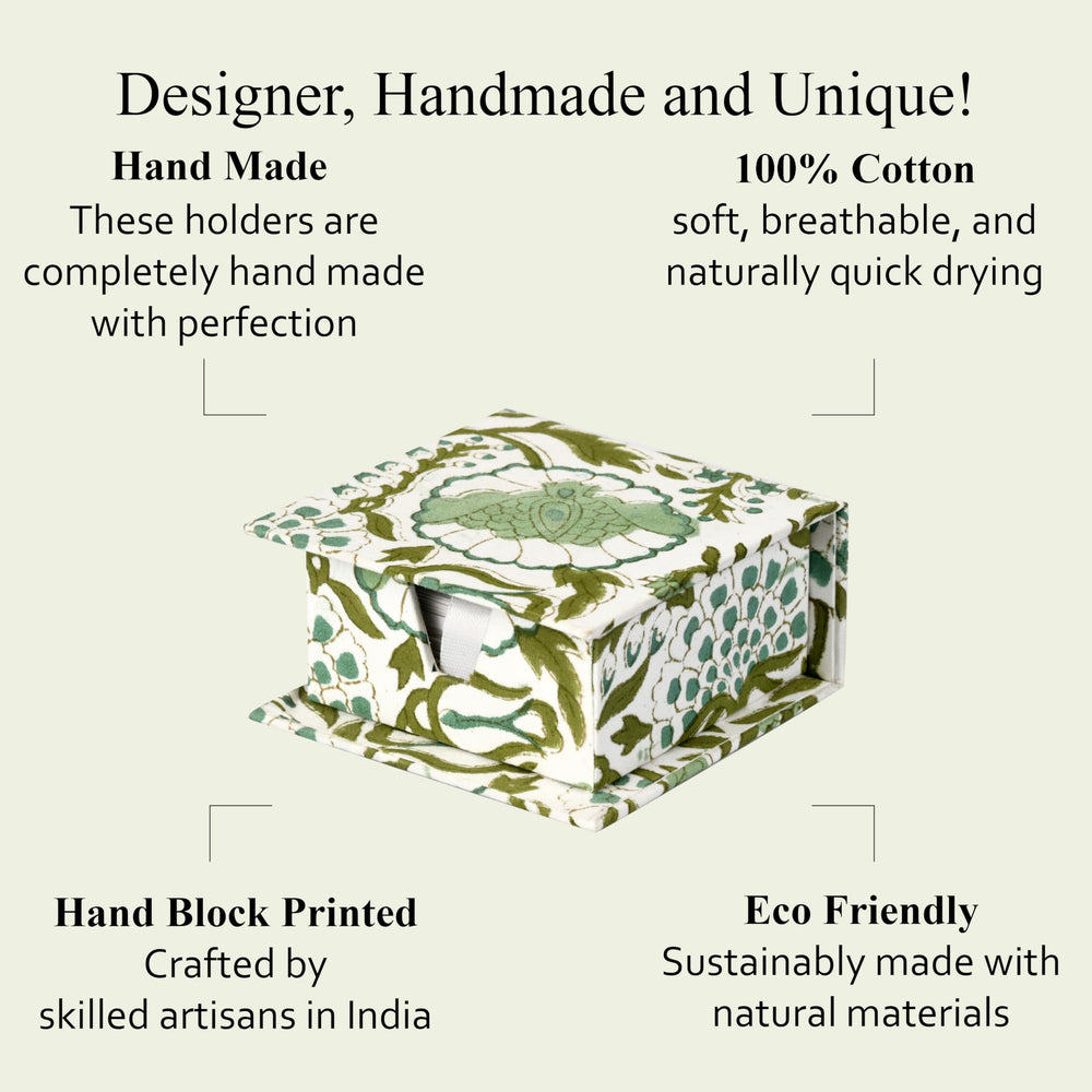 Desk Organizer Sticky Note Holder - Agate Green