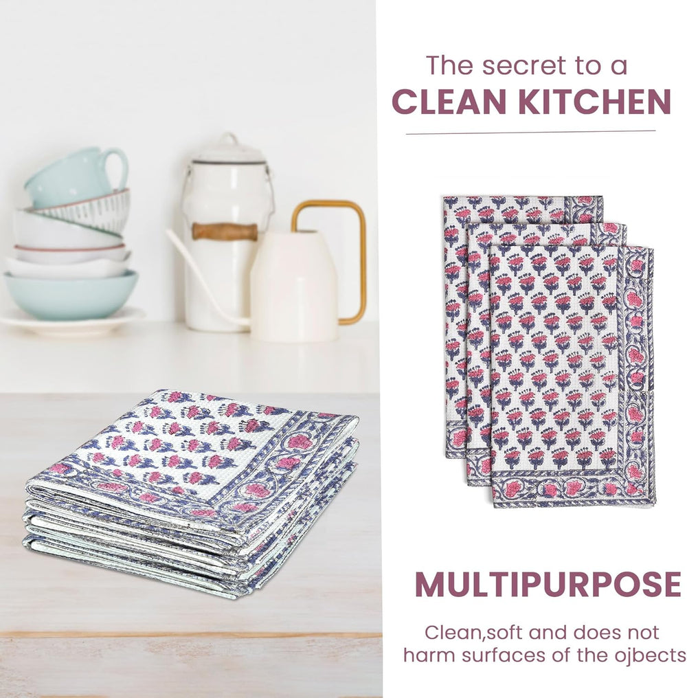 Comparison of towel before and after washing showing durability and color retention


