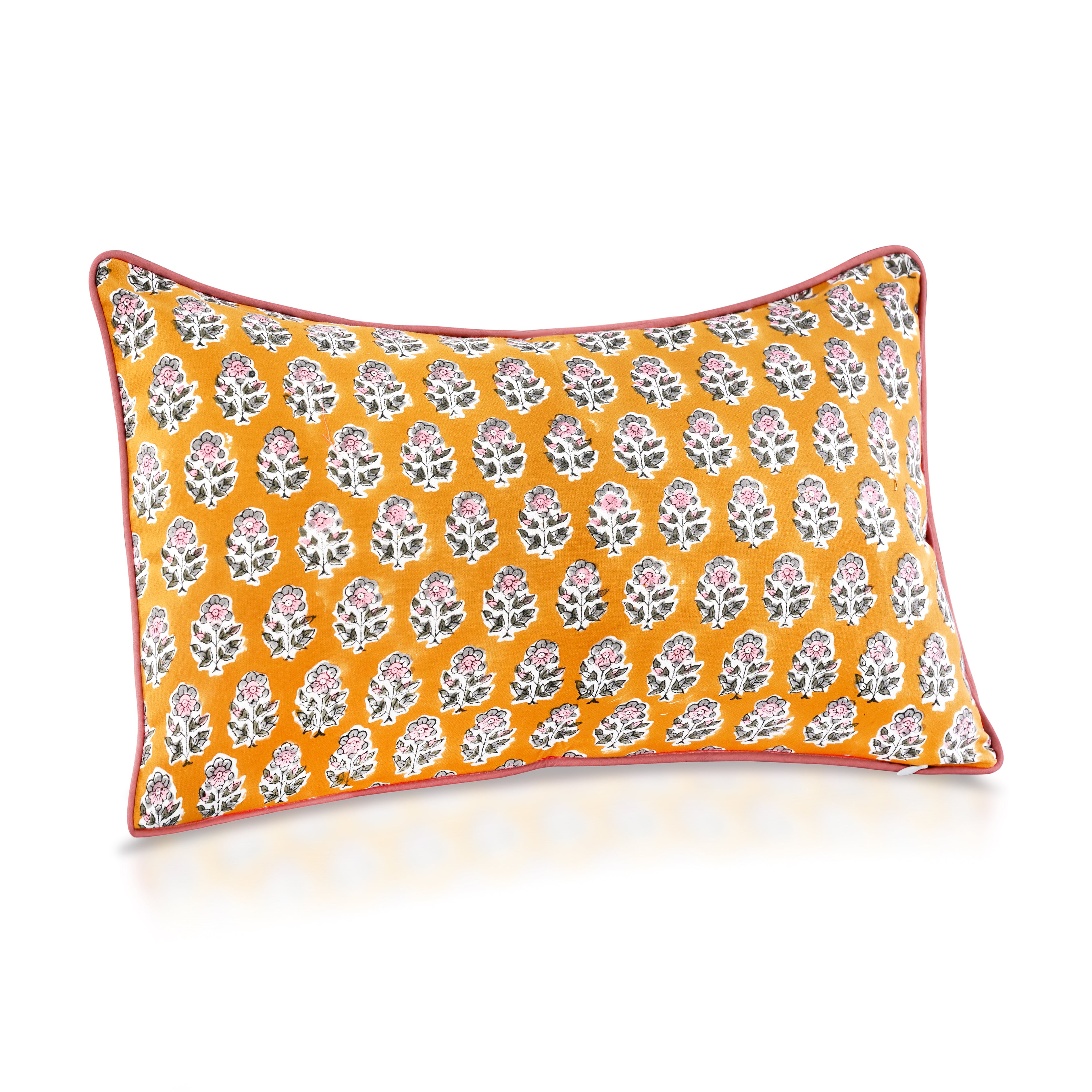 Piping Throw Pillow Covers - Yellow Citrine