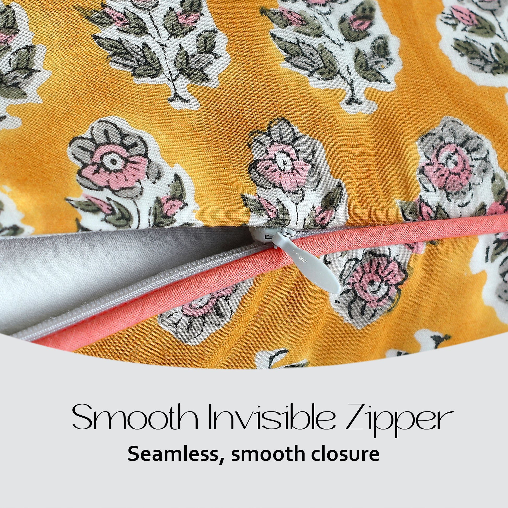 Piping Throw Pillow Covers - Yellow Citrine