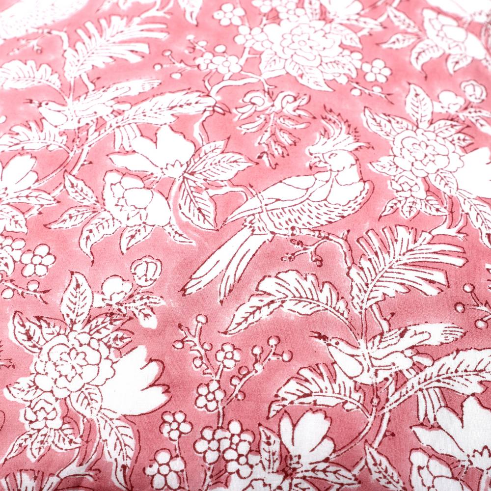 Piping Throw Pillow Covers - Coral Pink (Set of 2)