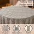 pink and gray floral indian 100% cotton breathable round tablecloth